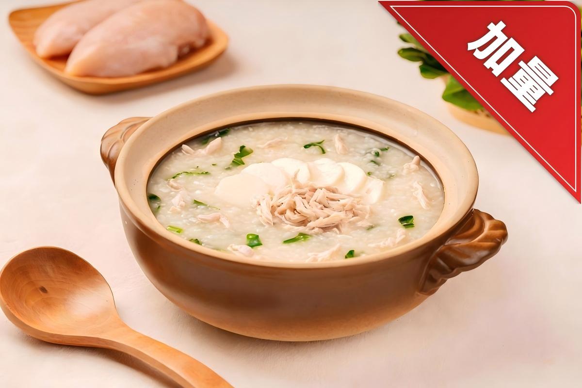 Gachas de Arroz con Ñame y Pollo