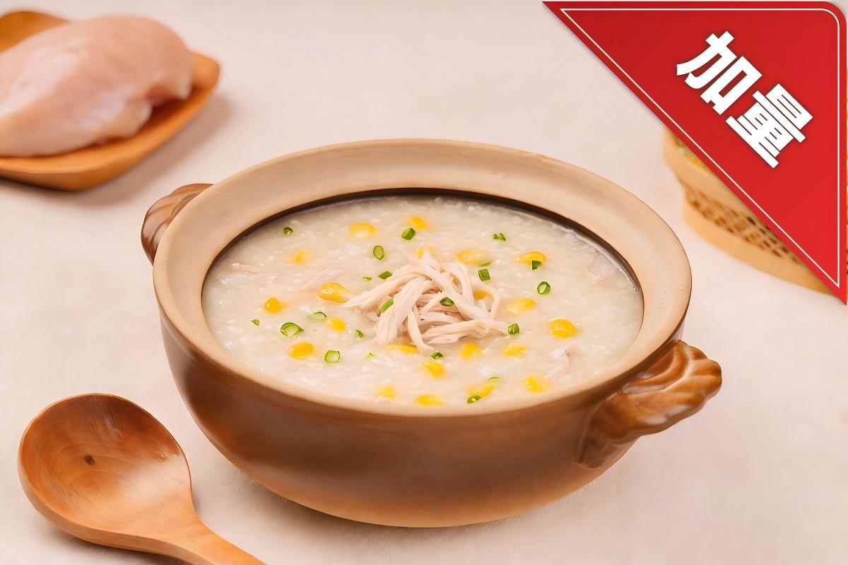 Gachas de Arroz con Maíz y Pollo