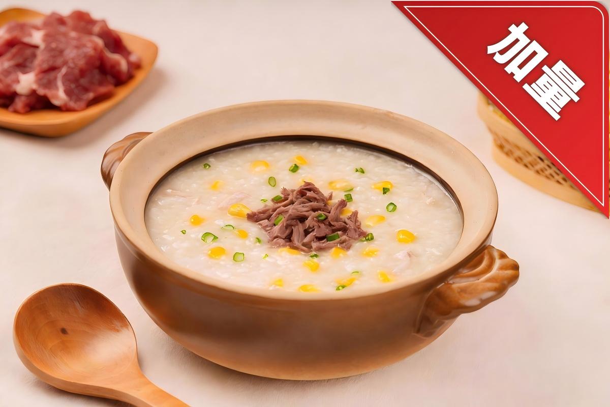 Gachas de Arroz con Maíz y Ternera