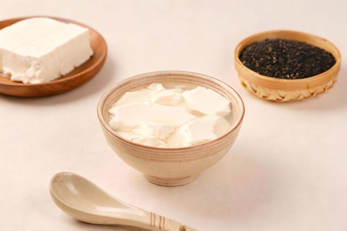Pudín de tofu dulce